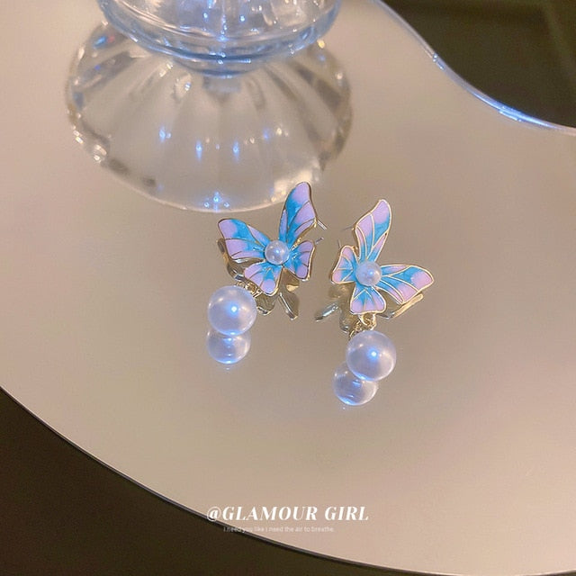 Winter Color Crystal Earrings