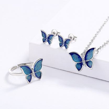 Blue Butterfly Wings Set